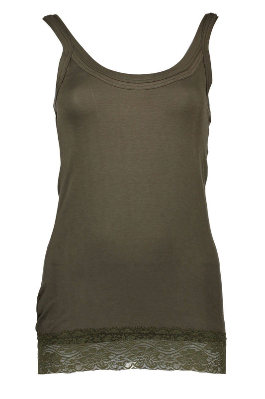 Silvian Heach Green Cotton Women Top