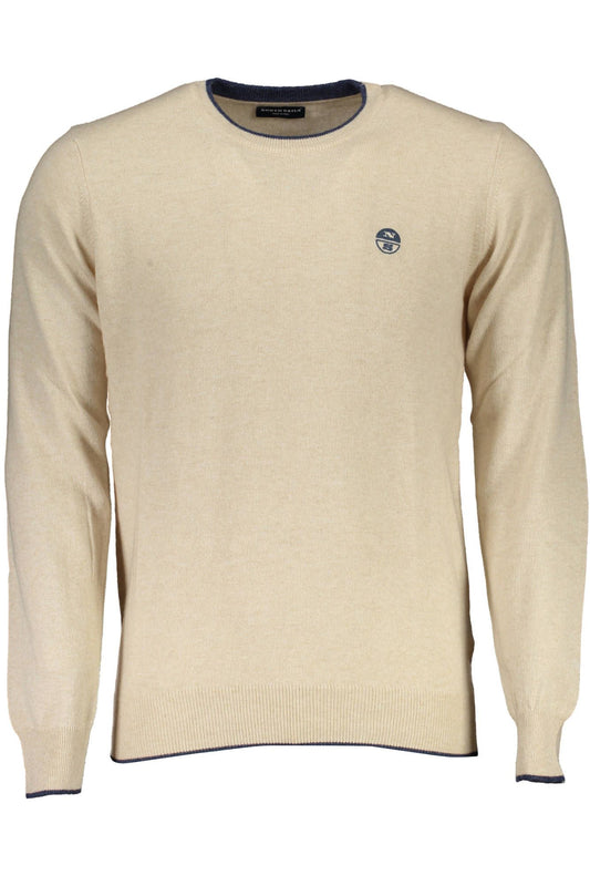 North Sails Beige Wool Men Sweater