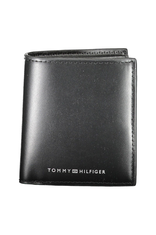 Tommy Hilfiger Black Leather Men Wallet