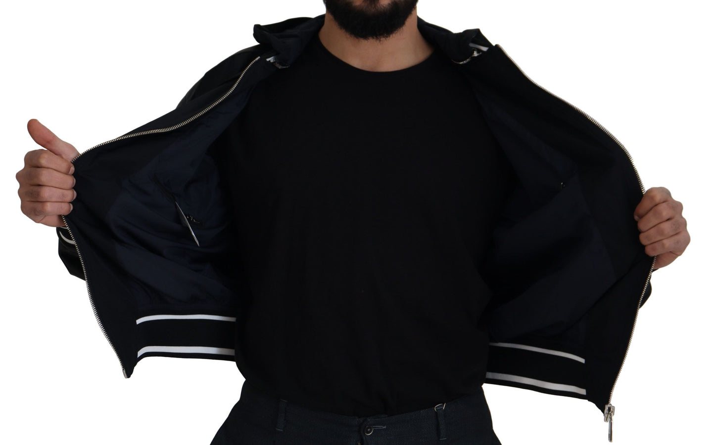 Dolce & Gabbana Elegant Black Bomber Blouson Jacket