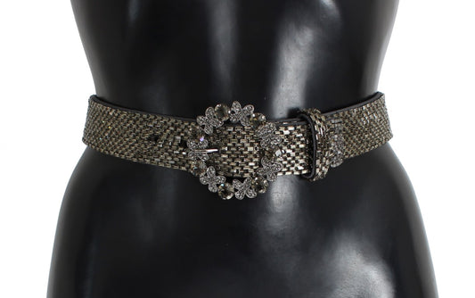 Dolce & Gabbana Embellished Sequined Wide Waist Belt