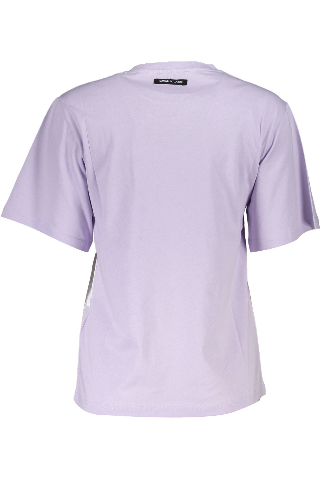 Cavalli Class Purple Cotton Women T-Shirt