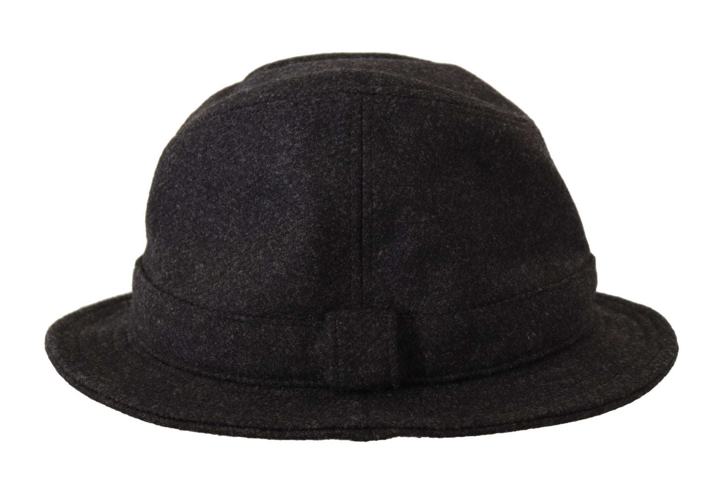 Dolce & Gabbana Elegant Gray Trilby Hat in Wool and Cashmere