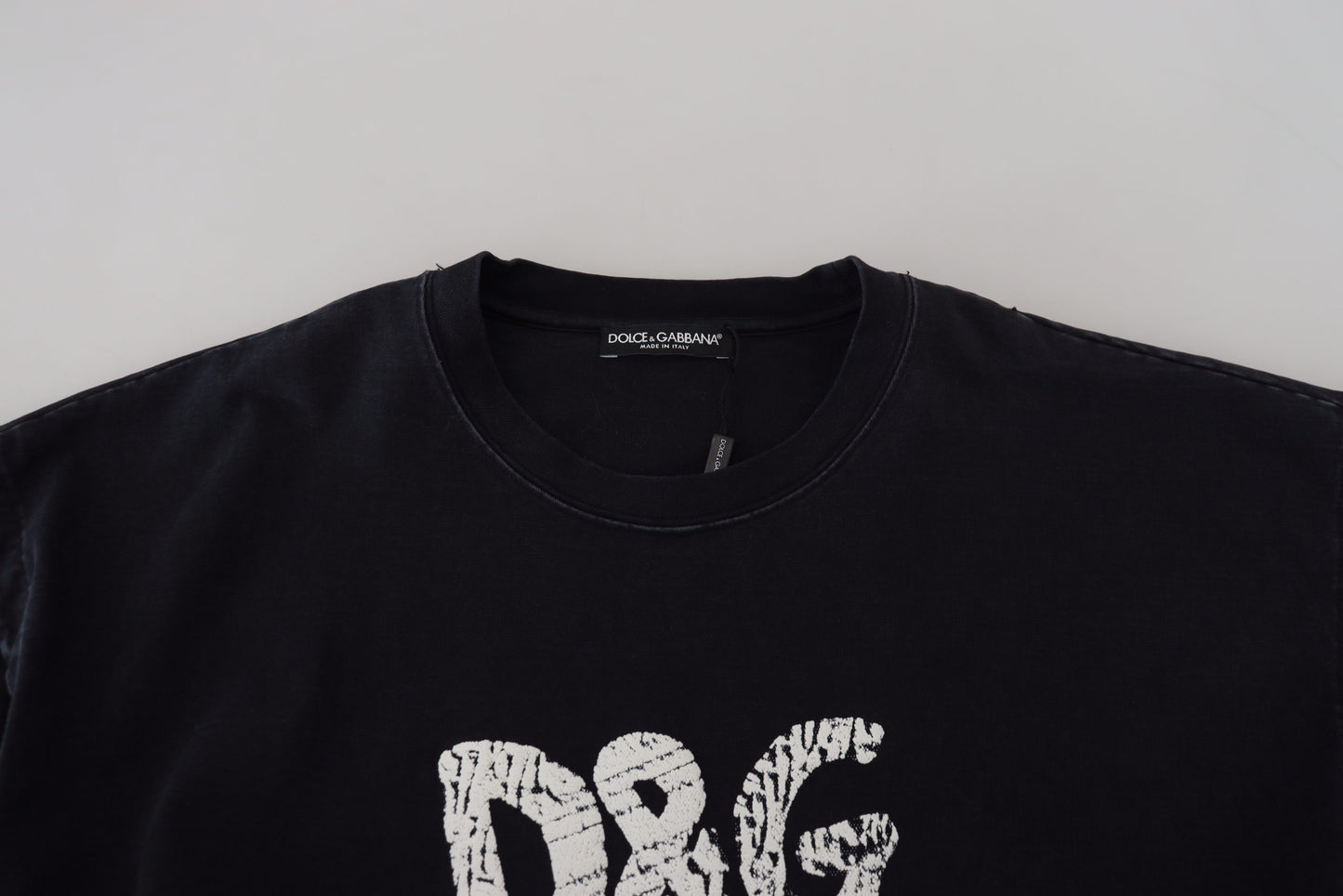 Dolce & Gabbana Elegant Cotton Round Neck Tee with Print