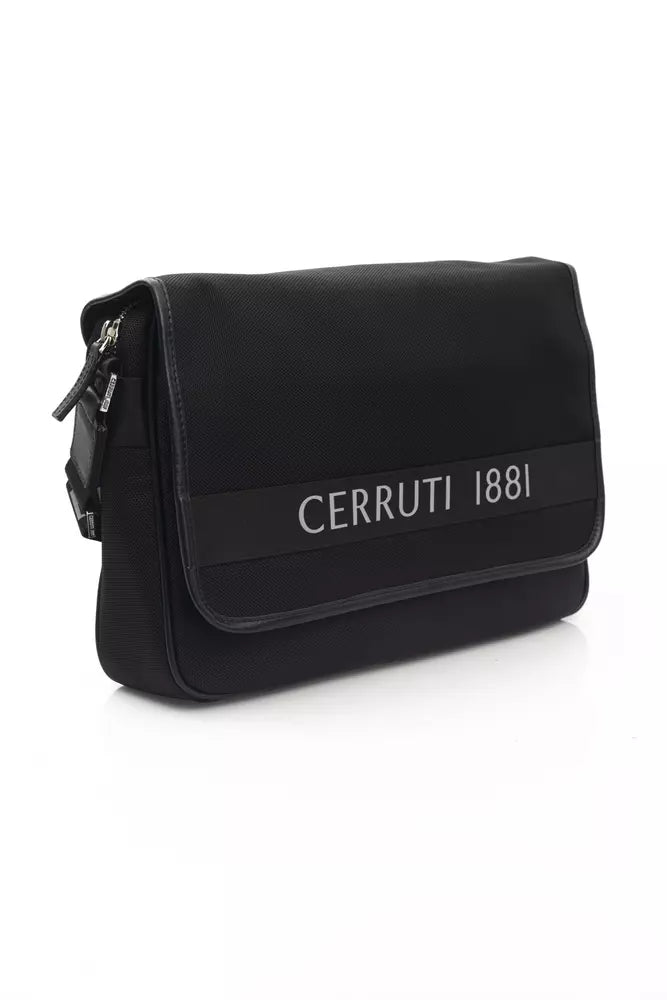 Cerruti 1881 Black Nylon Men Messenger Bag