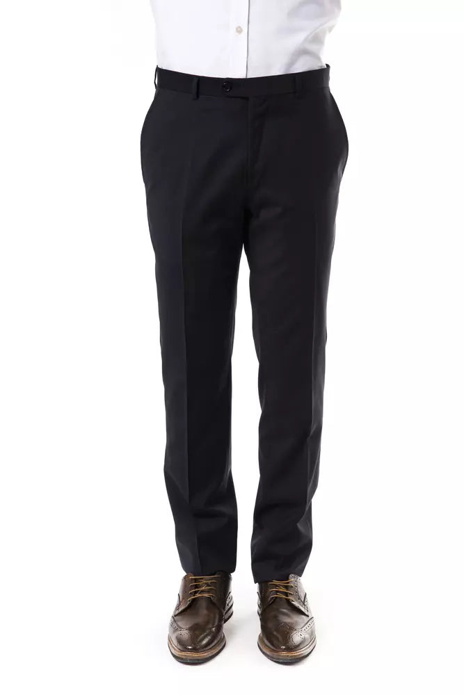 Uominitaliani Gray Wool Men Pants