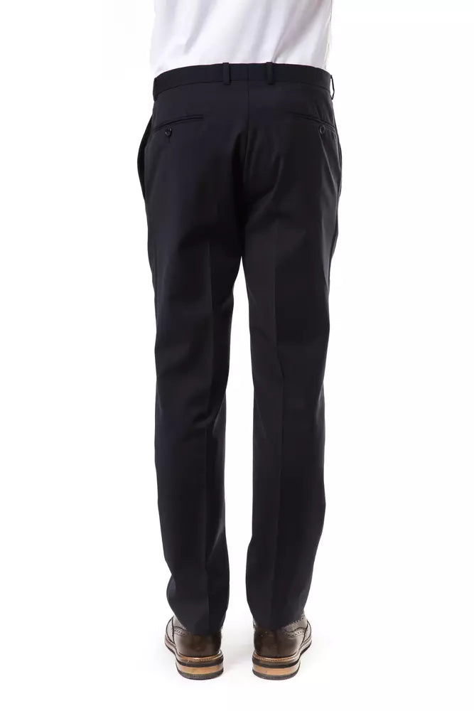 Uominitaliani Gray Wool Men Pants