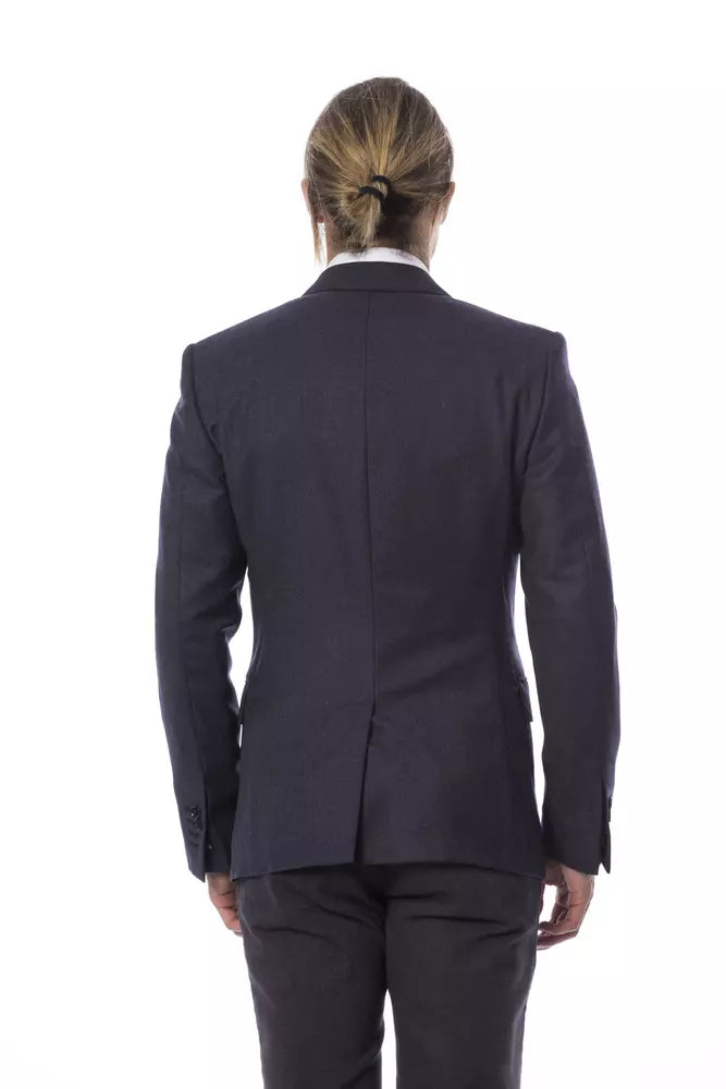 Verri Blue Virgin Wool Blazer