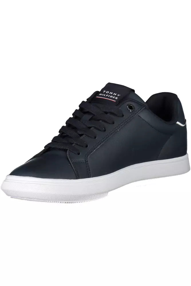 Tommy Hilfiger Blue Leather Men Sneaker