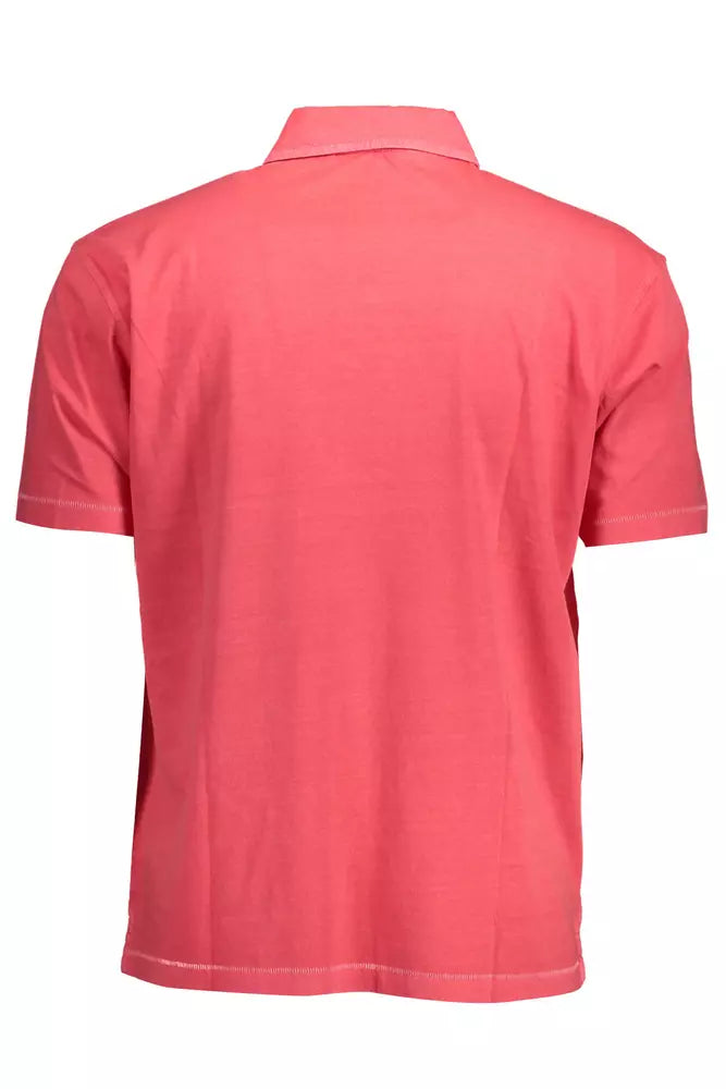 Gant Pink Cotton Men Polo Shirt