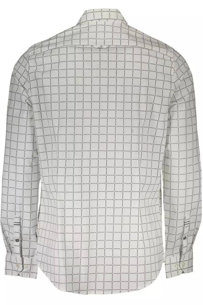 Calvin Klein White Cotton Men Shirt