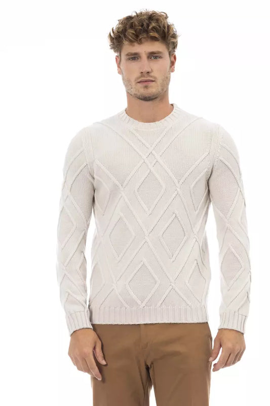 Alpha Studio Beige Merino Men Sweater