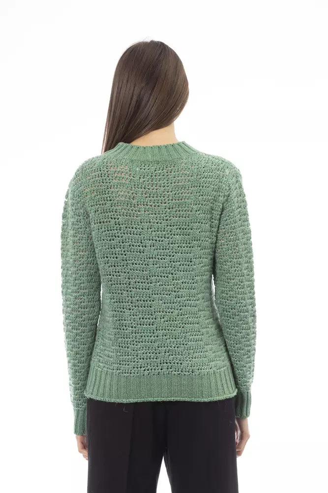 Alpha Studio Green Polyamide Women Sweater