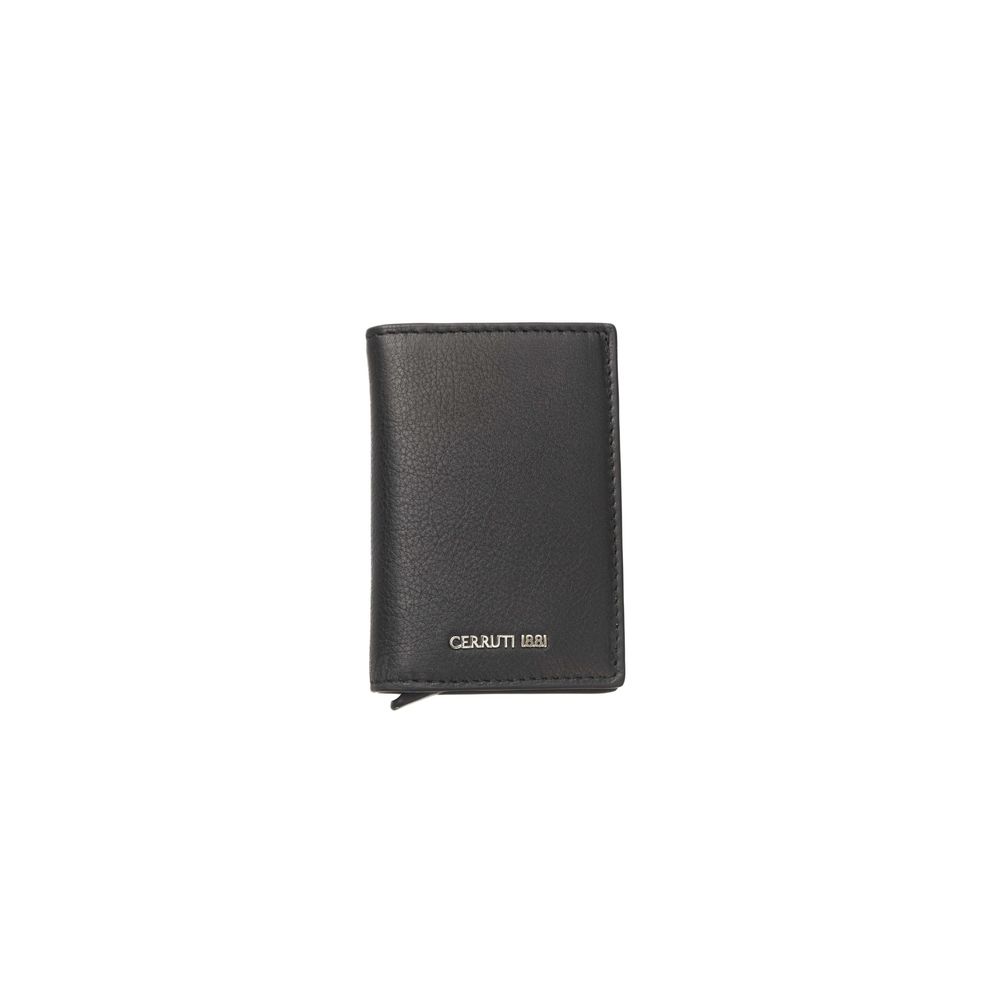 Cerruti 1881 Black Leather Men Wallet