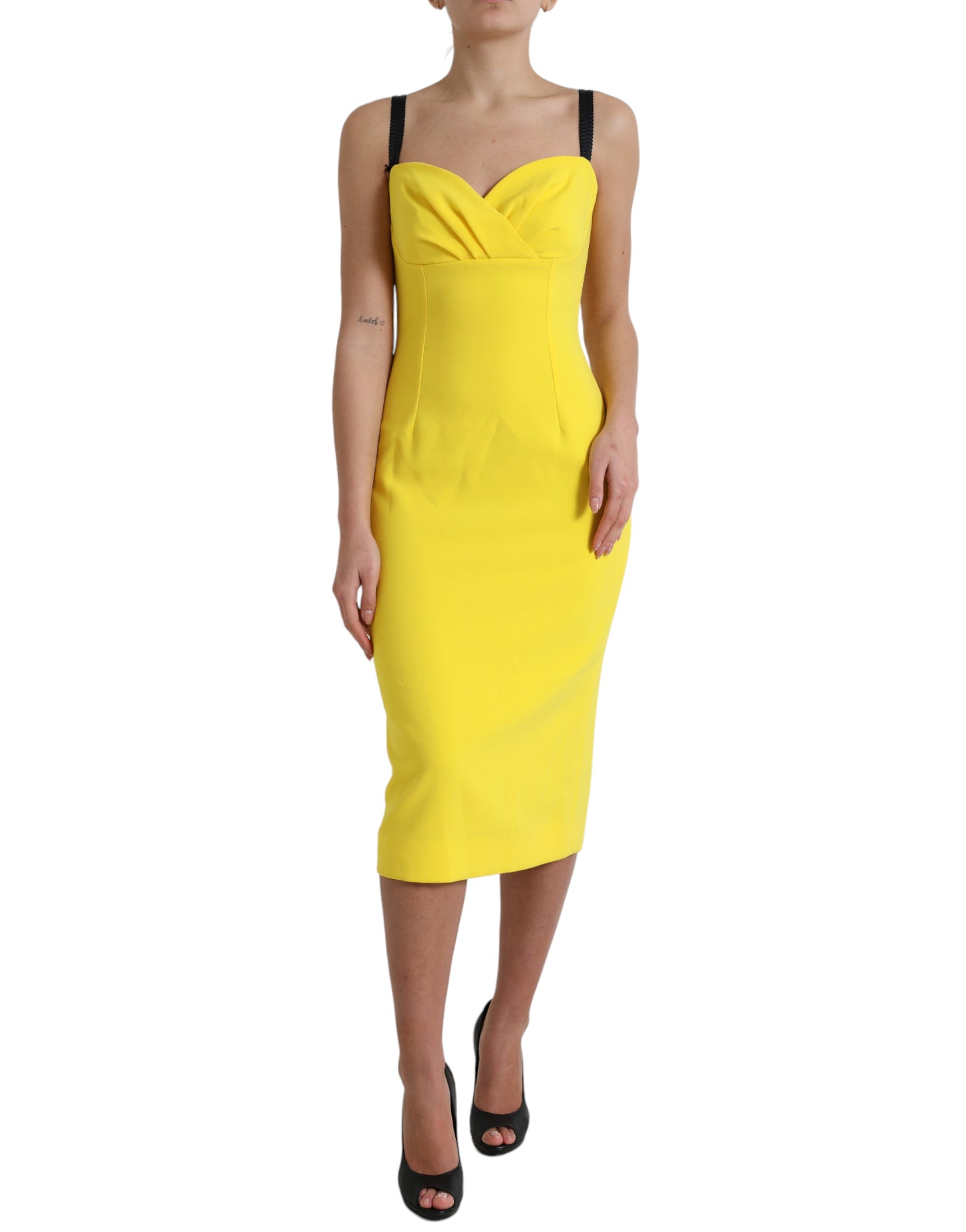 Dolce & Gabbana Sunshine Chic Sleeveless Midi Dress