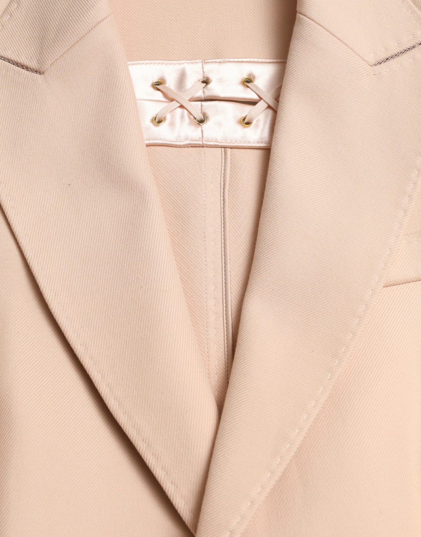 Dolce & Gabbana Elegant Beige Single-Breasted Trench Coat