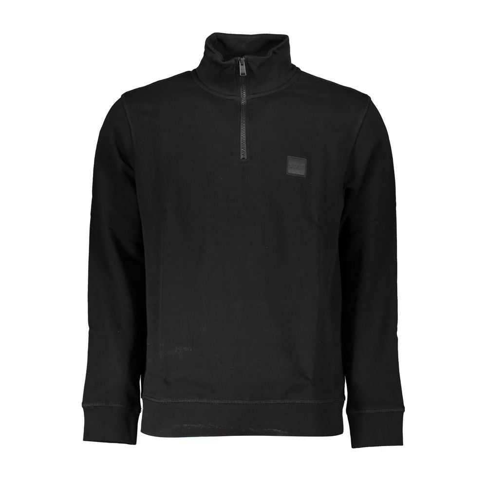 Hugo Boss Black Cotton Men Sweater