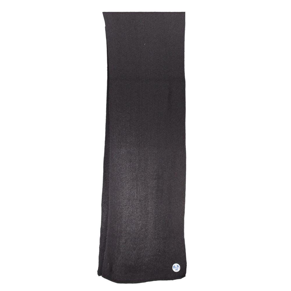 North Sails Black Cotton Men Scarf