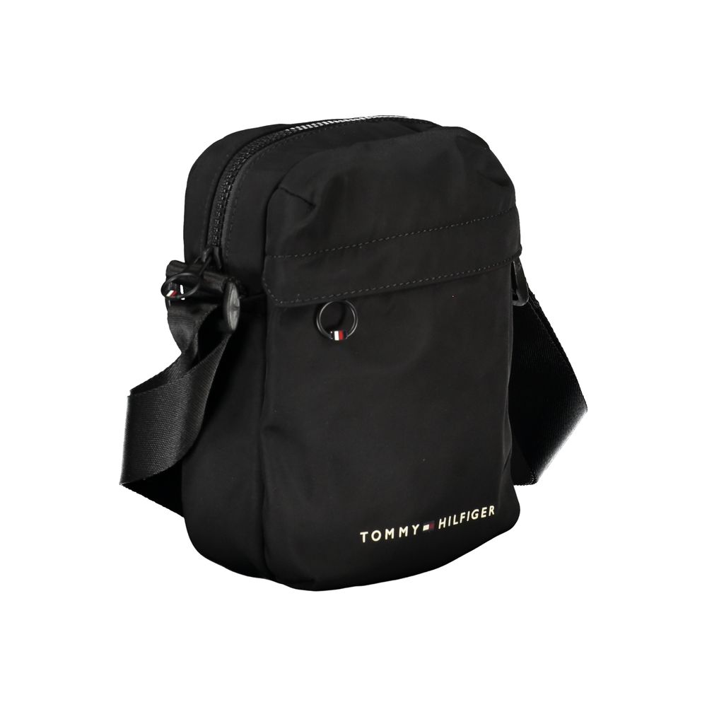 Tommy Hilfiger Black Polyester Men Shoulder Bag