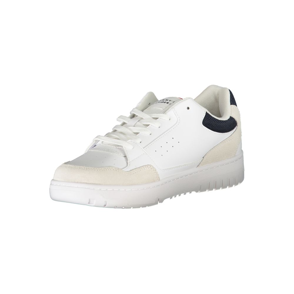 Tommy Hilfiger White Leather Men Sneaker