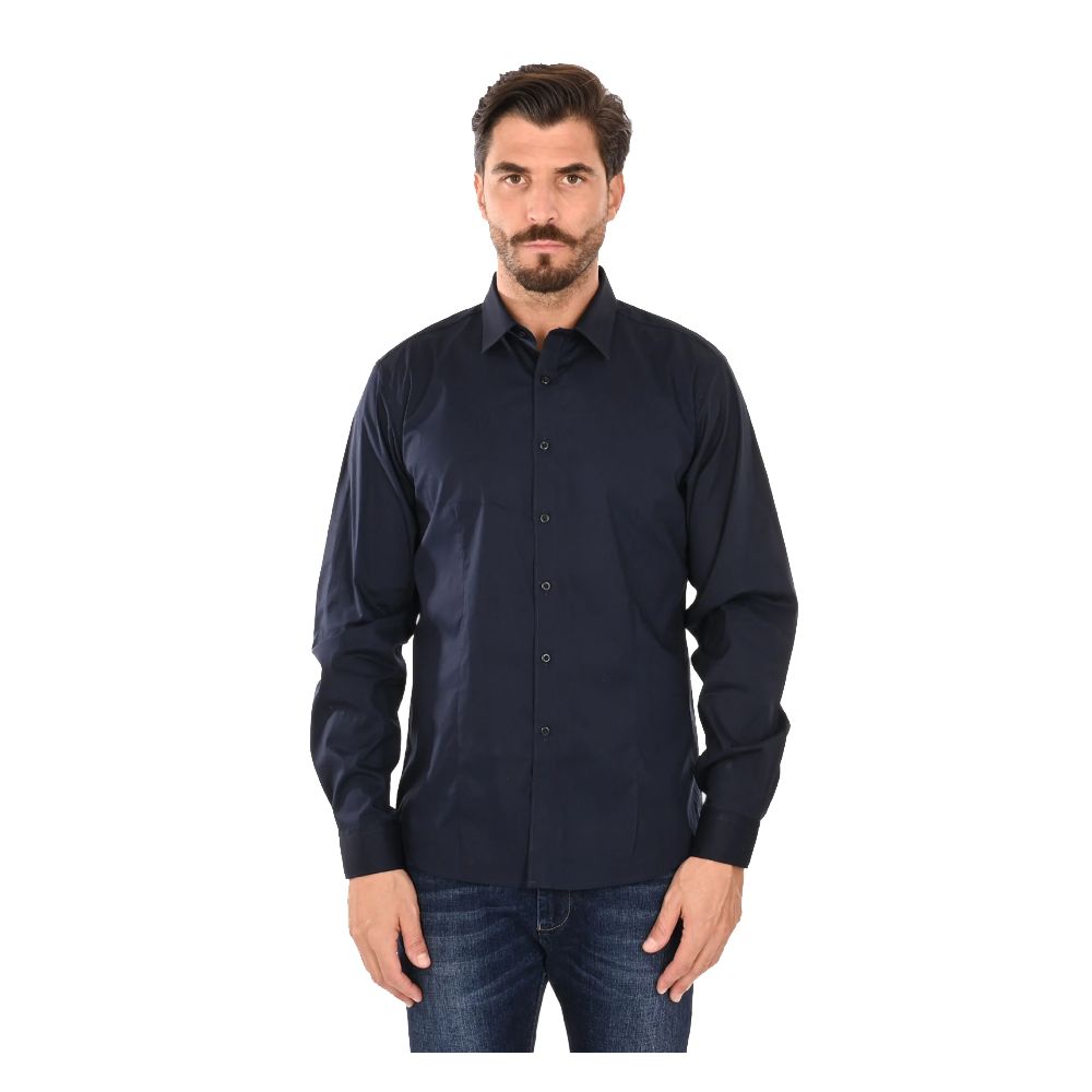 Ballantyne Blue Cotton Mens Shirt