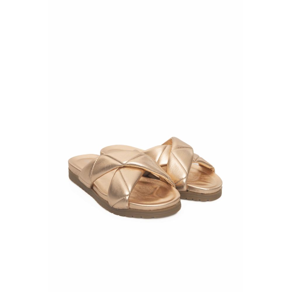 Cerruti 1881 Beige Sheepskin Women Sandal