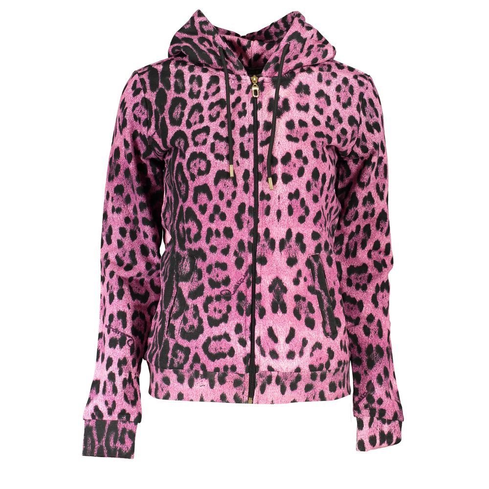 Cavalli Class Pink Cotton Women Sweater