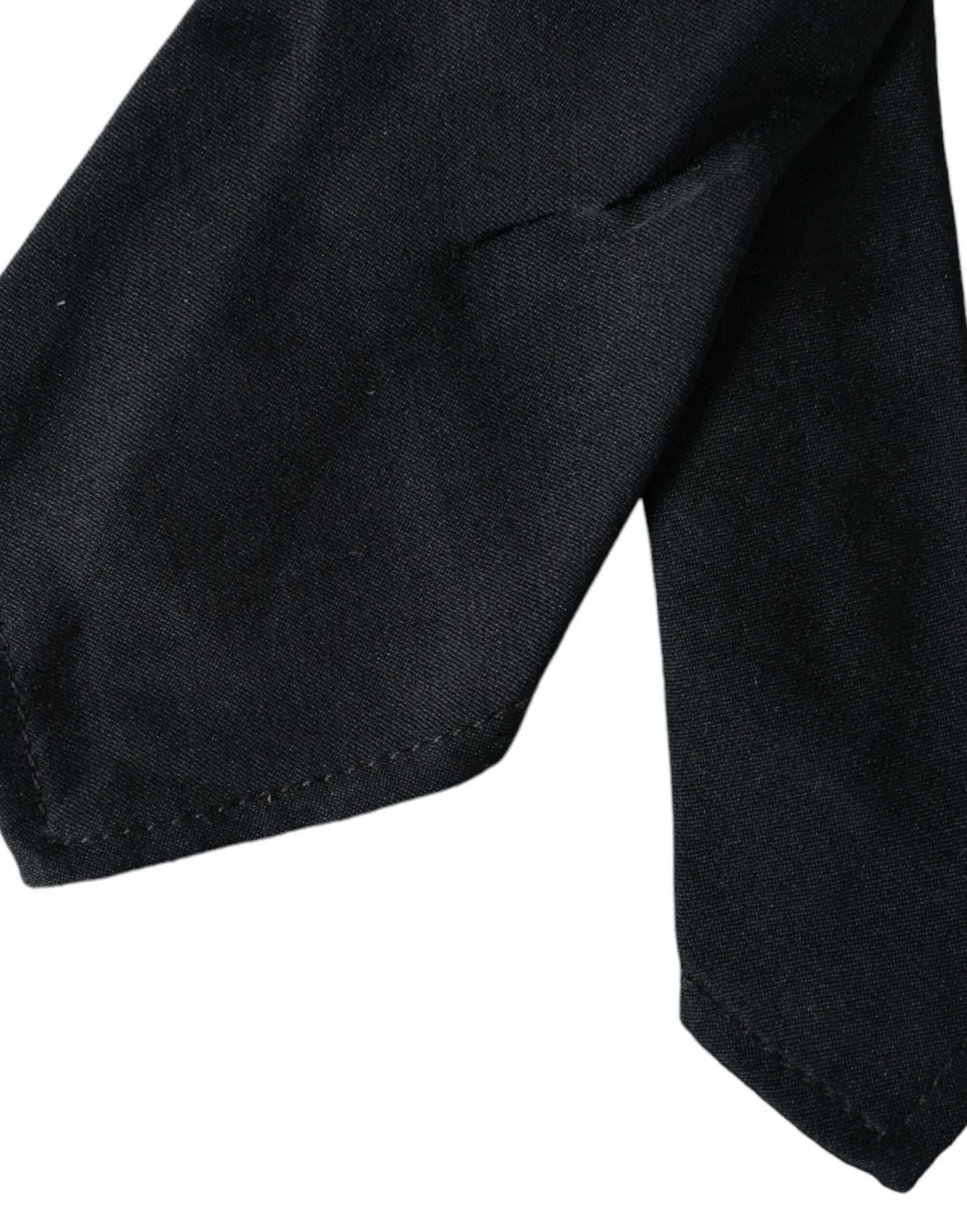 Dolce & Gabbana Black 100% Silk Adjustable Bowtie