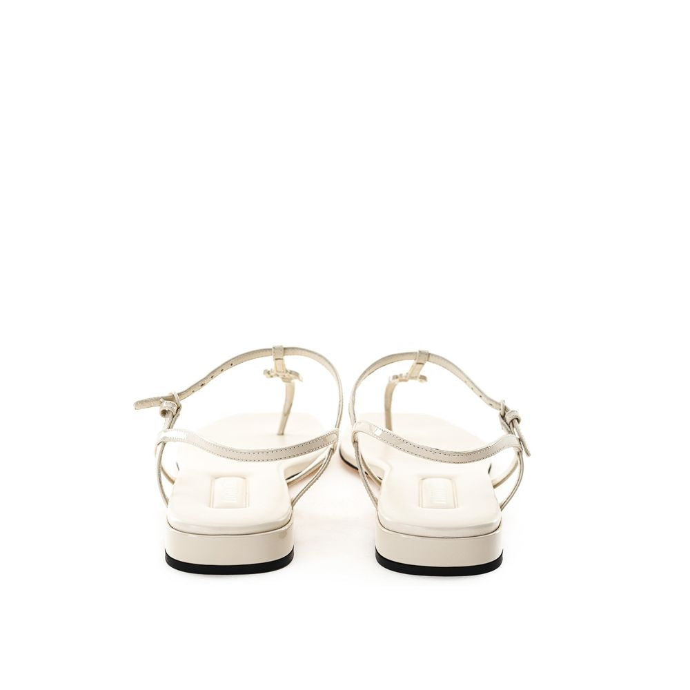 Miu Miu Beige Vernice Sandal