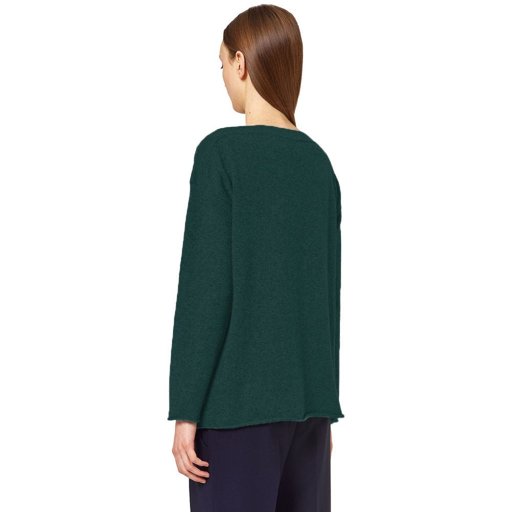 Alpha Studio Green Silk Sweater