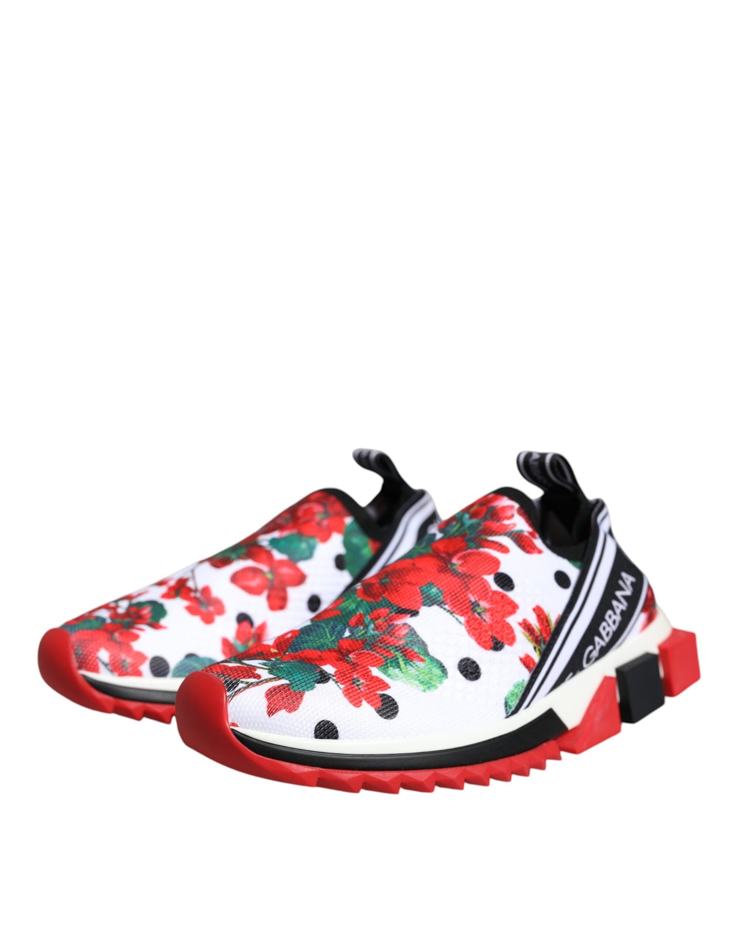 Dolce & Gabbana Multicolor Geranium Sorrento Sneakers Shoes