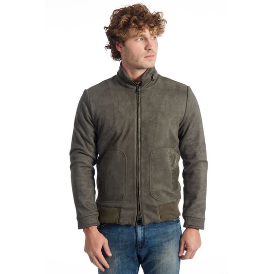 Roberto Pepe Luxury Green Ecomontone Men Jacket