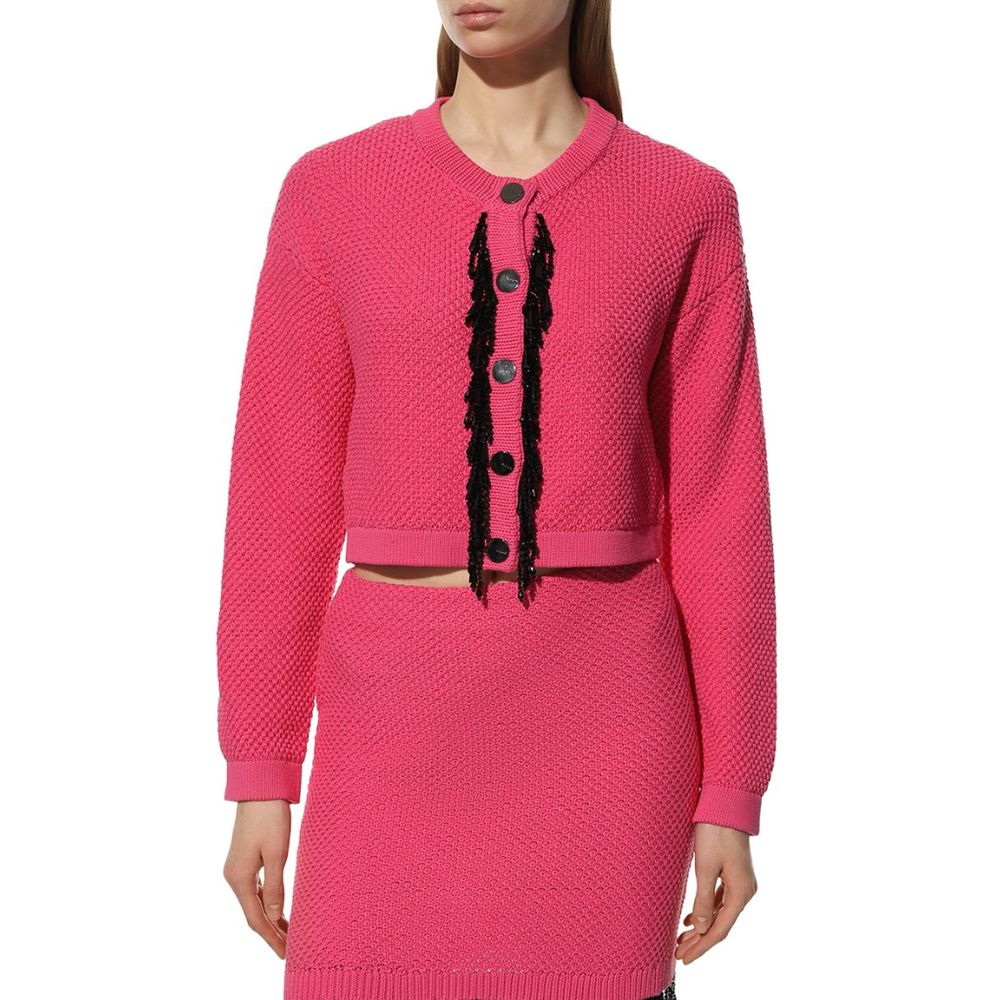 PINKO Fuchsia Cotton Sweater