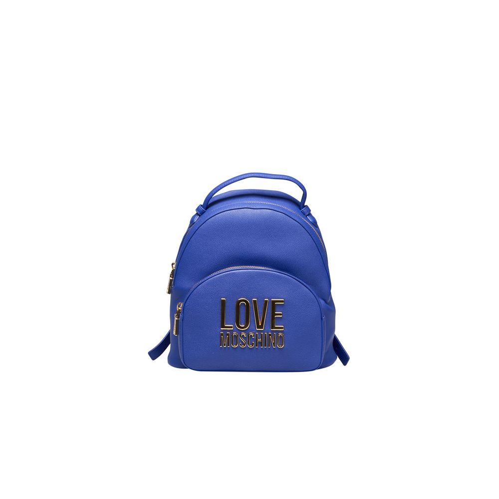 Love Moschino Blue Polyethylene Women Backpack