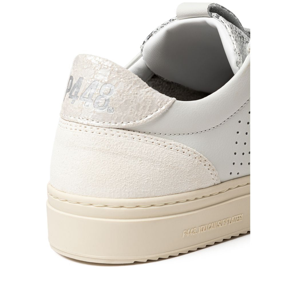 P448 White Leather Sneaker