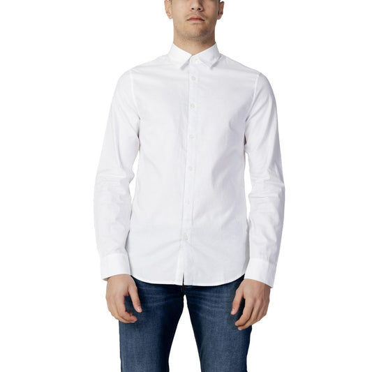 Armani Exchange White Cotton Shirt