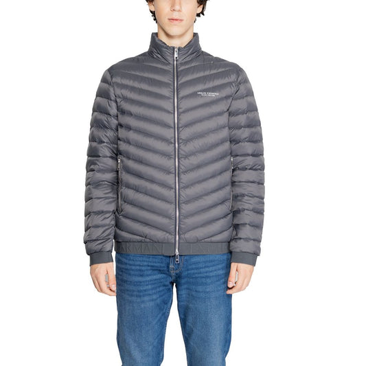 Armani Exchange Gray Polyester Jacket