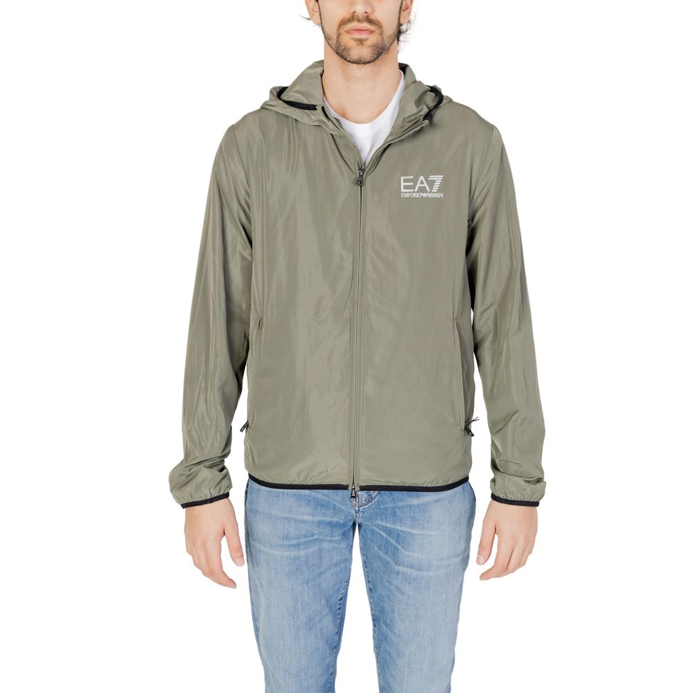 EA7 Emporio Armani Green Polyester Jacket