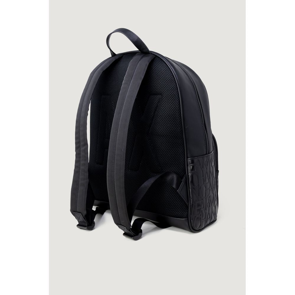 Armani Exchange Black Polyester Backpack