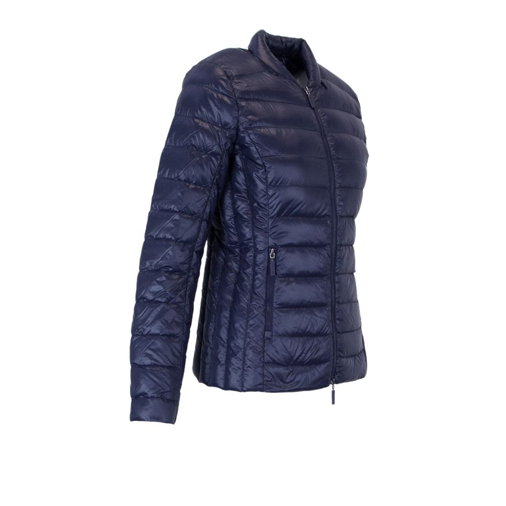 Armani Exchange Blue Polyester Jackets & Coat