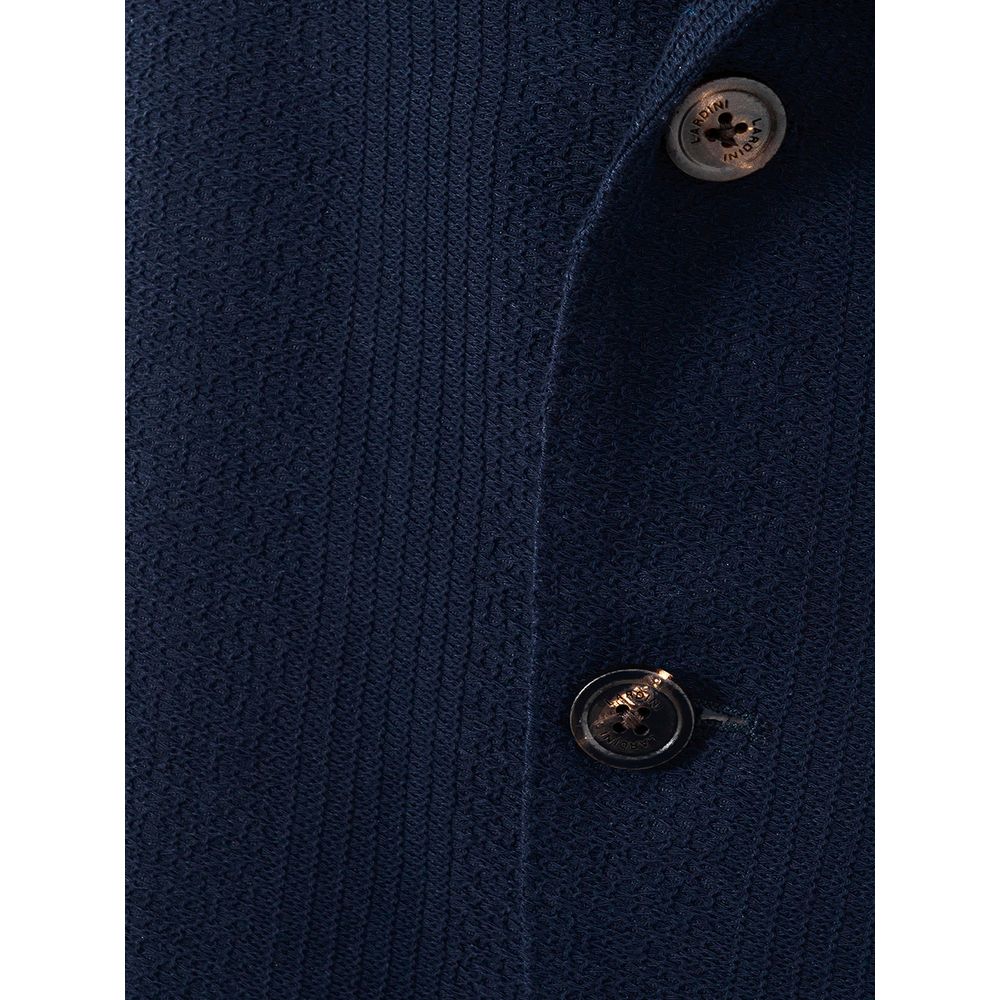 Lardini Blue Cotton Jacket