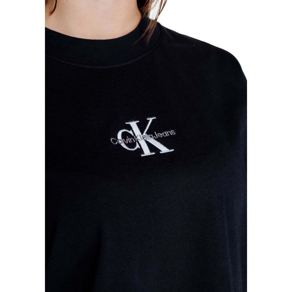 Calvin Klein Jeans Black Cotton Tops & T-Shirt