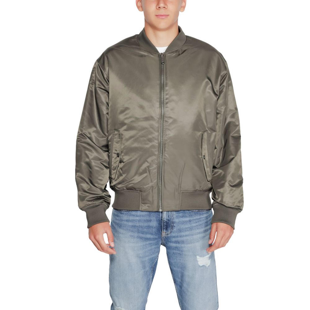 Calvin Klein Jeans Gray Polyamide Jacket