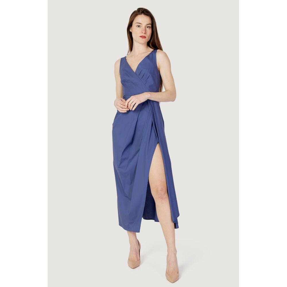 Sandro Ferrone Blue Cotton Dress