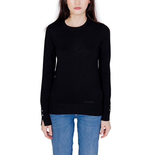 Guess Black Cotton Tops & T-Shirt