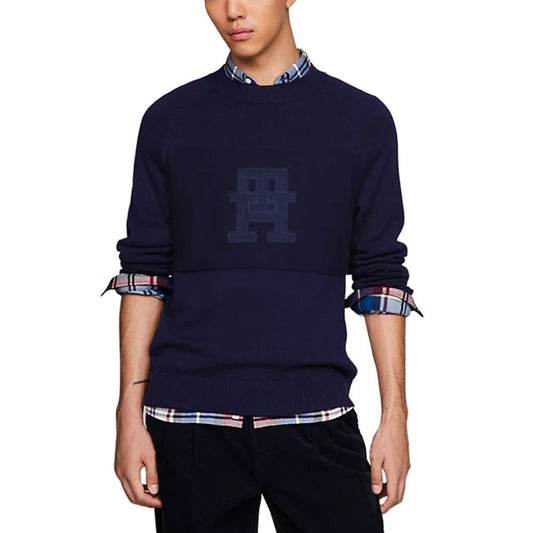 Tommy Hilfiger Blue Cotton Sweater