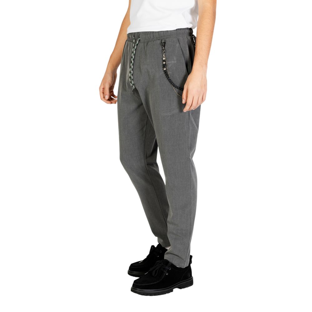 Gianni Lupo Gray Polyester Jeans & Pant