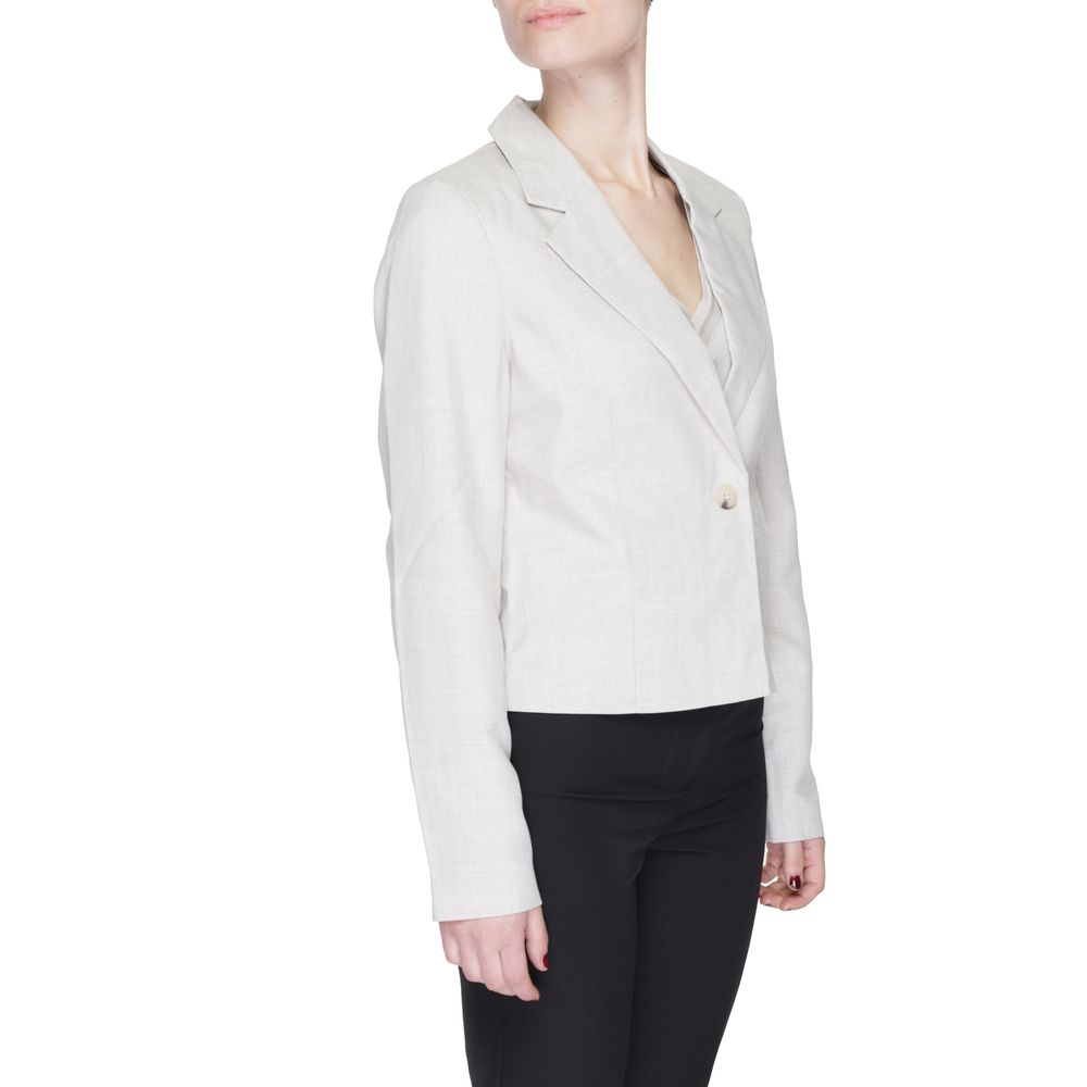 Vero Moda Gray Polyester Suits & Blazer