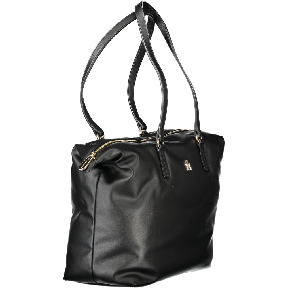 Tommy Hilfiger Black Polyester Handbag