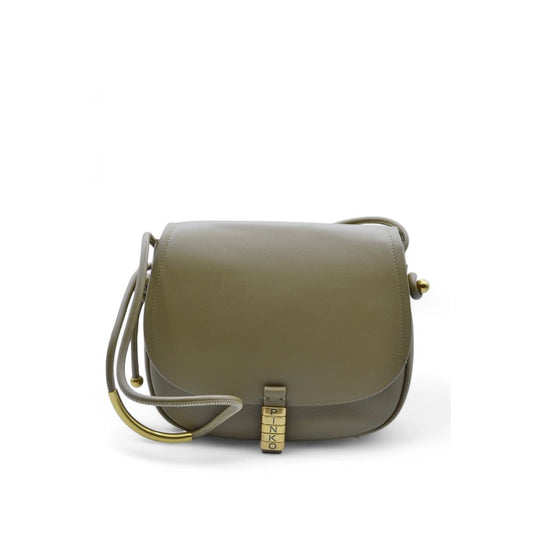 PINKO Green Leather Women Crossbody Bag